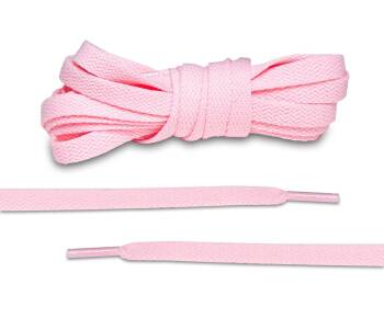 LACE LAB JORDAN 1 Laces 8mm Pink - Różowe płaskie sznurówki do butów