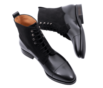 TLB MALLORCA ARTISTA Boots 140HC F KAMIL Black & Suede Black - trzewiki męskie czarne